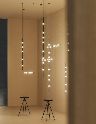 LED geometric chandelier